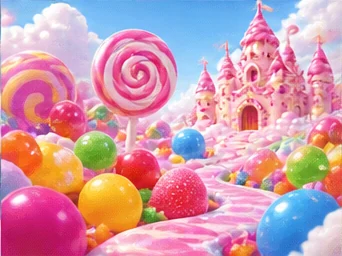 Illustration zum Spielmotiv von Sweet Bonanza
