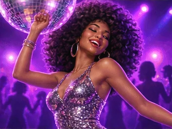 Illustration zum Spielmotiv von Disco Party