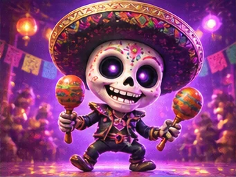 Illustration zum Spielmotiv von Necro Party